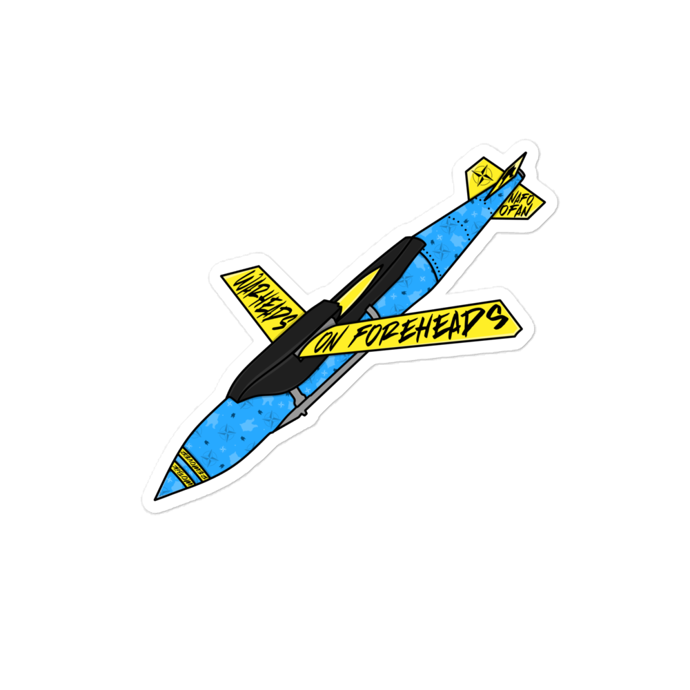 NAFO Warheads on Foreheads Sticker
