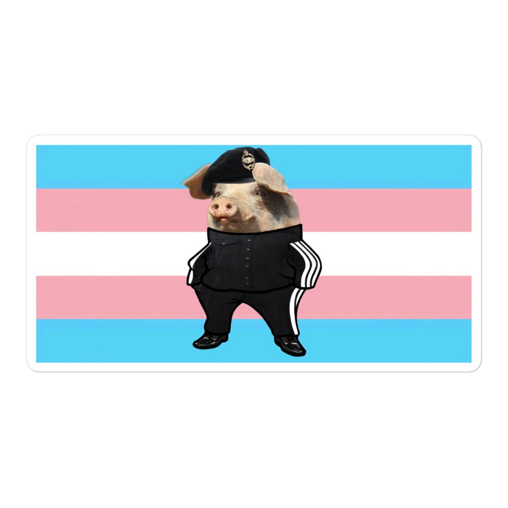 LazerPig Trans Pride Sticker