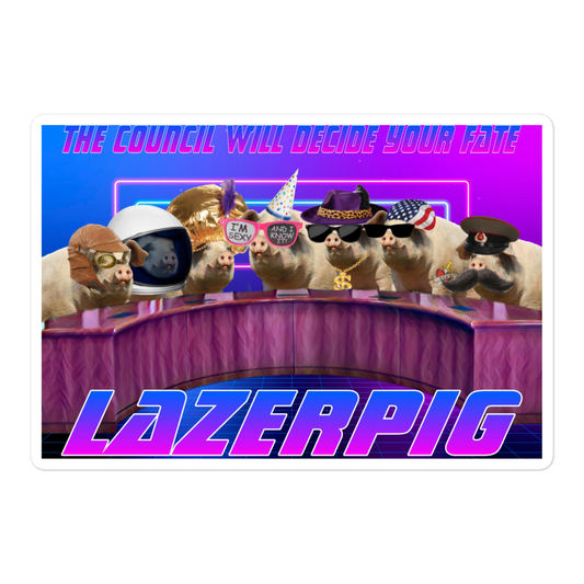 LazerPig Council Sticker
