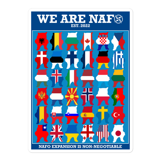 NAFO Fellas Around the Globe Sticker