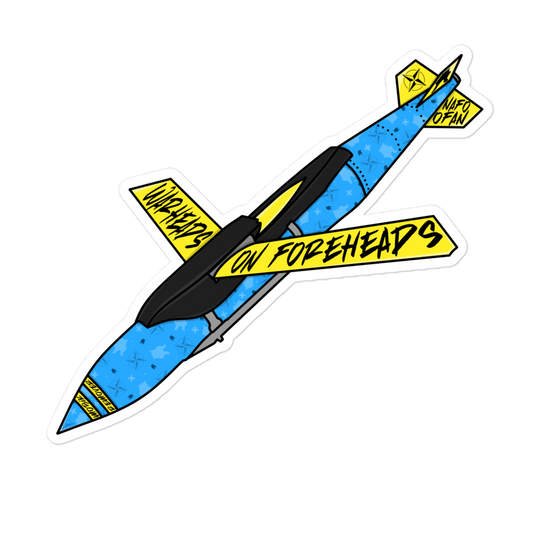 NAFO Warheads on Foreheads Sticker