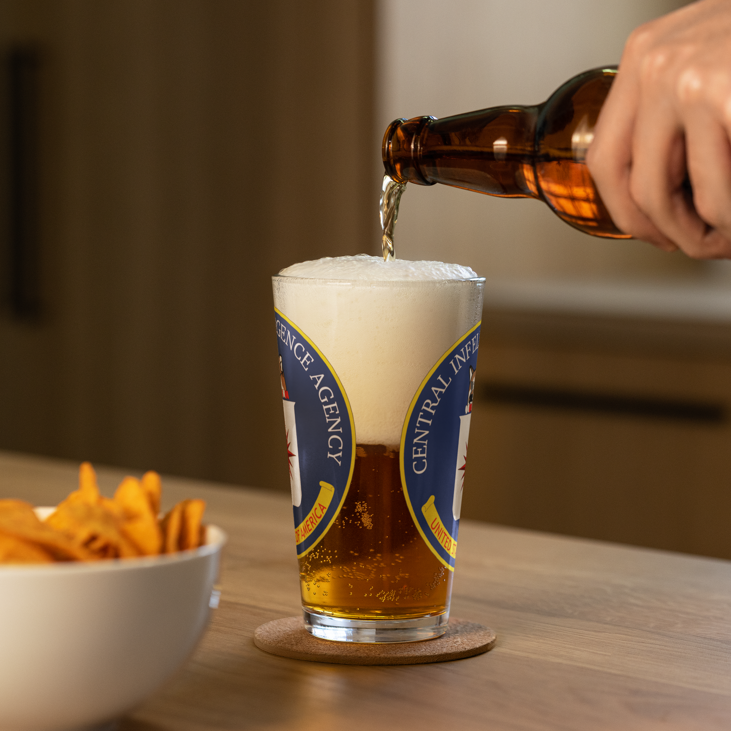 NAFO Central Infellagence Pint Glass