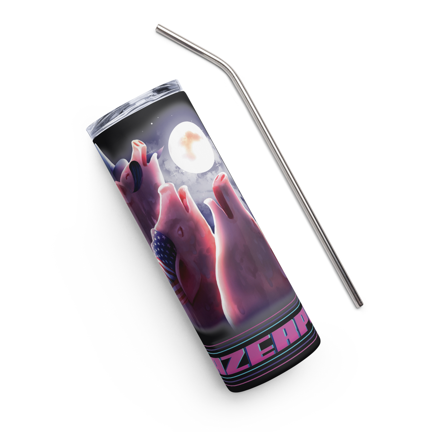 LazerPig Three Pig Moon Tumbler