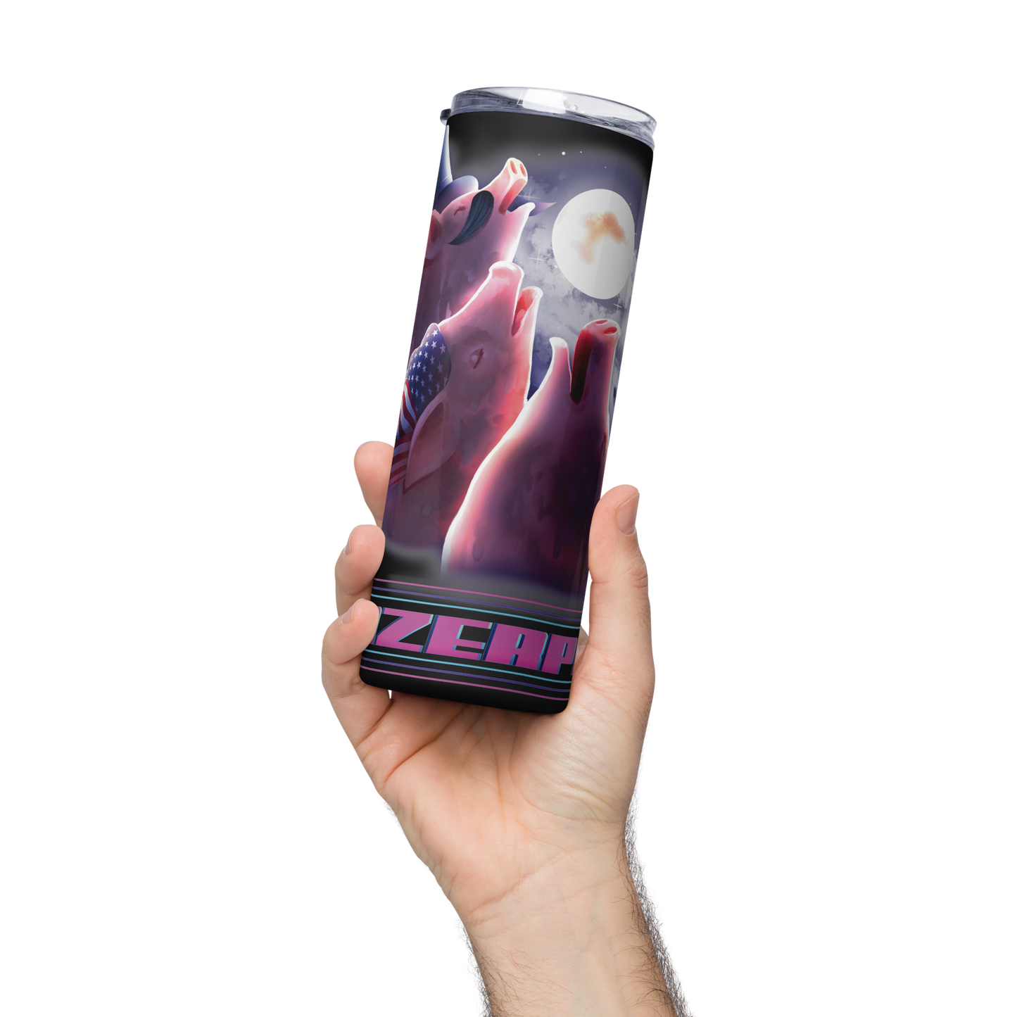 LazerPig Three Pig Moon Tumbler