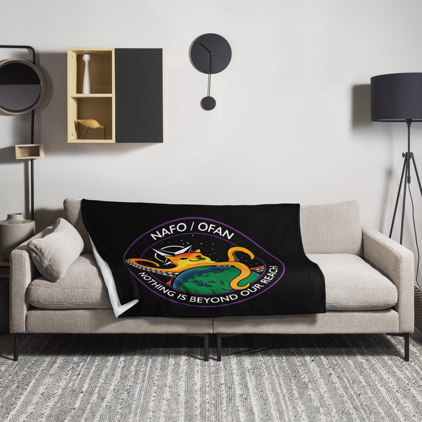 NAFO Nothing is Beyond Our Reach Throw Blanket