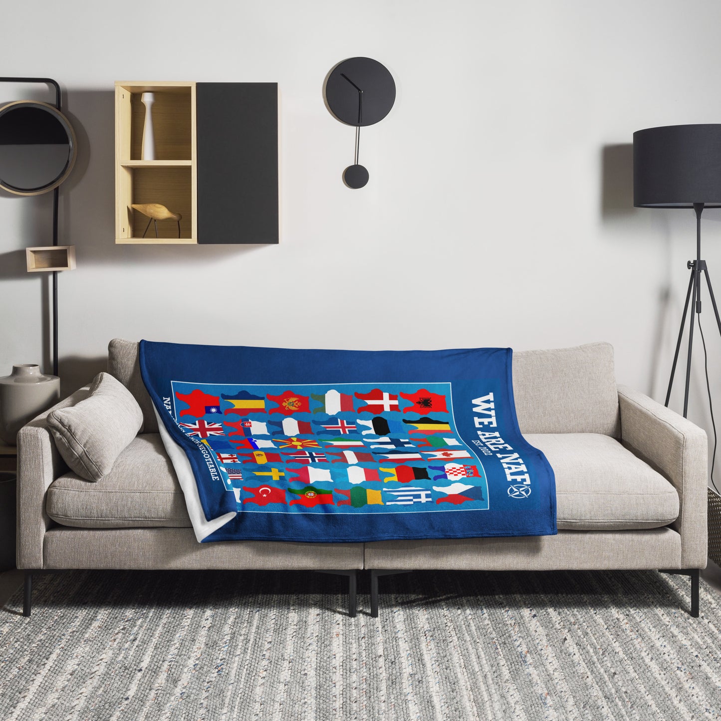 NAFO Fellas Around the Globe Blanket