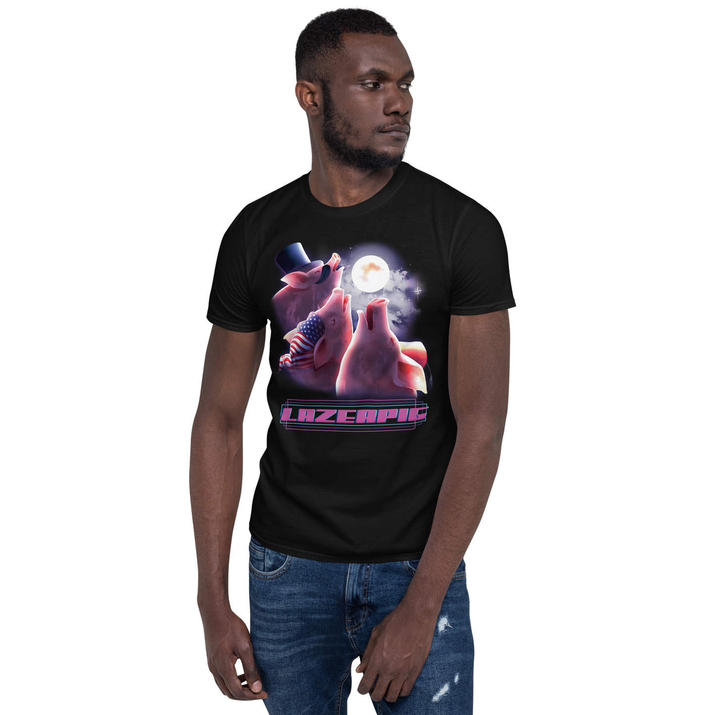 LazerPig Three Pig Moon T-Shirt