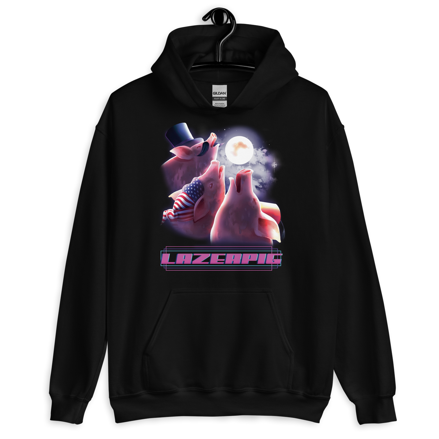 LazerPig Three Pig Moon Hoodie