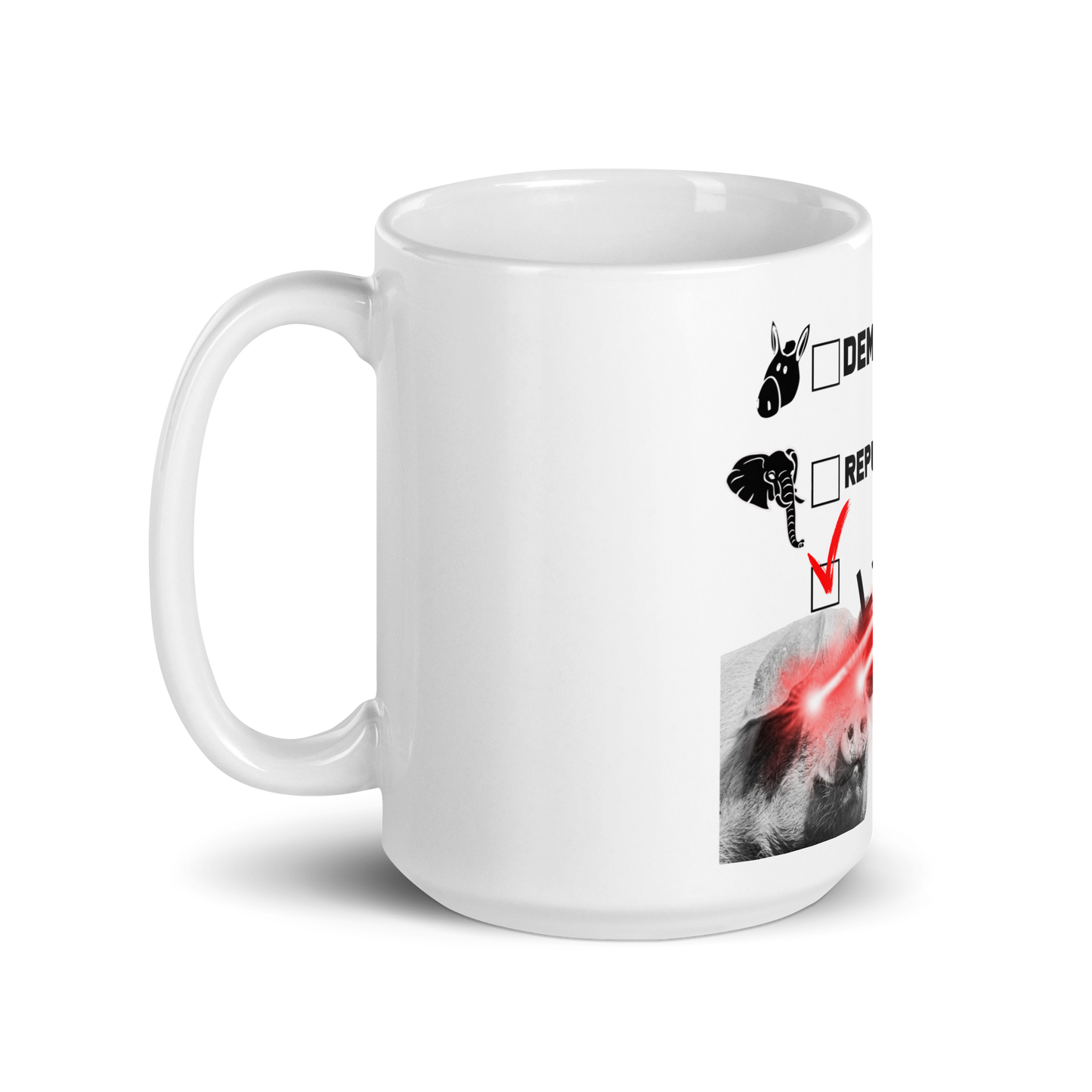 Vote LazerPig White Mug (Worldwide)