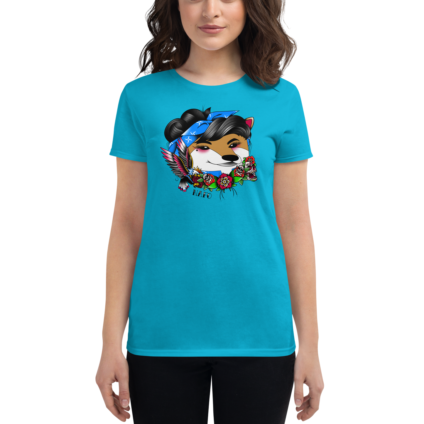NAFO Women's Roses T-shirt