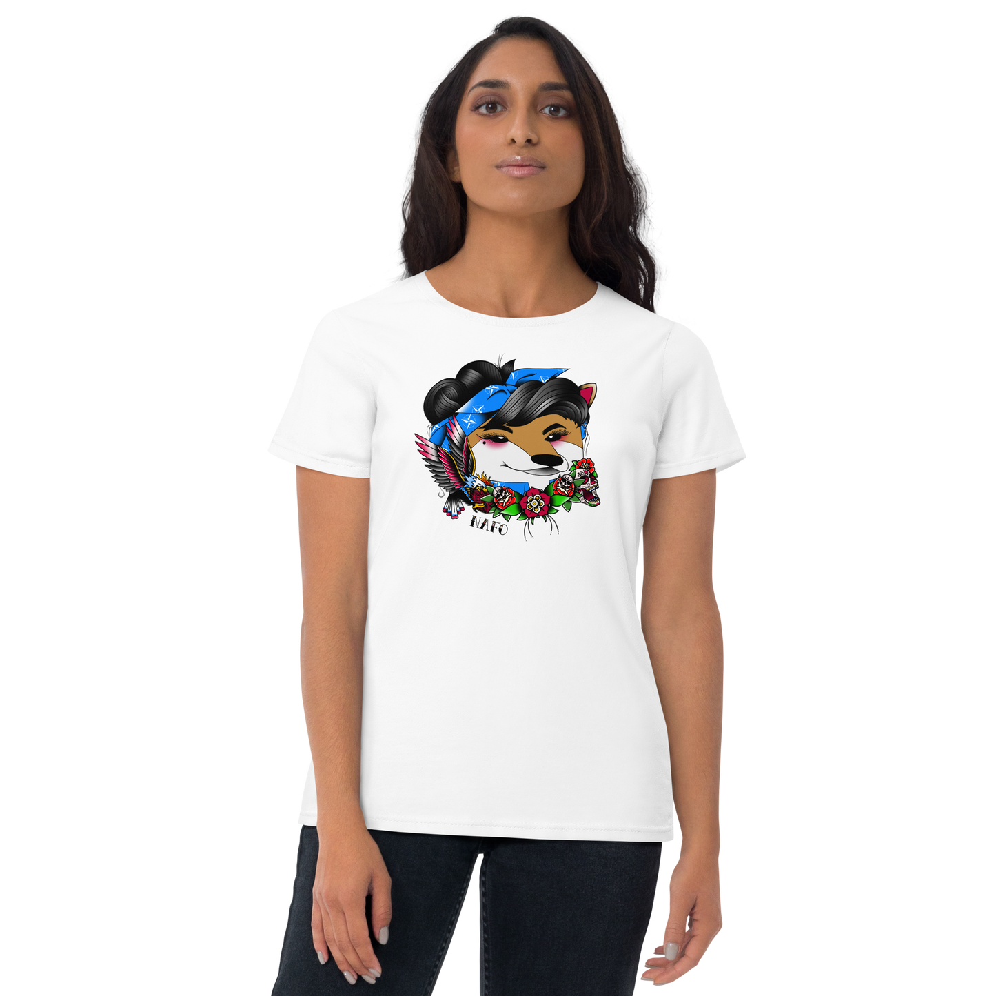 NAFO Women's Roses T-shirt