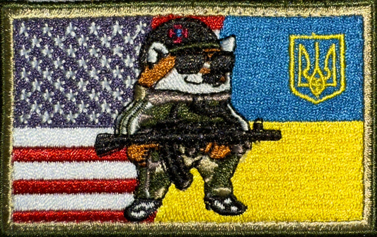 US/Ukraine Flag - NAFO OG Velcro Patch