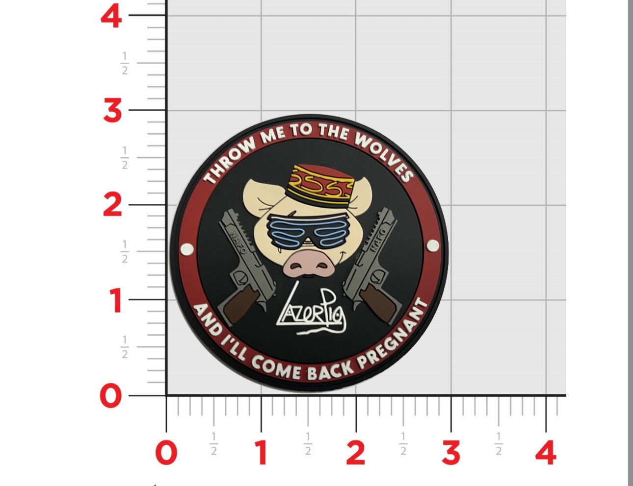 LazerPig x NAFO Throw Me to the Wolves 3M Patch (PRE-ORDER)