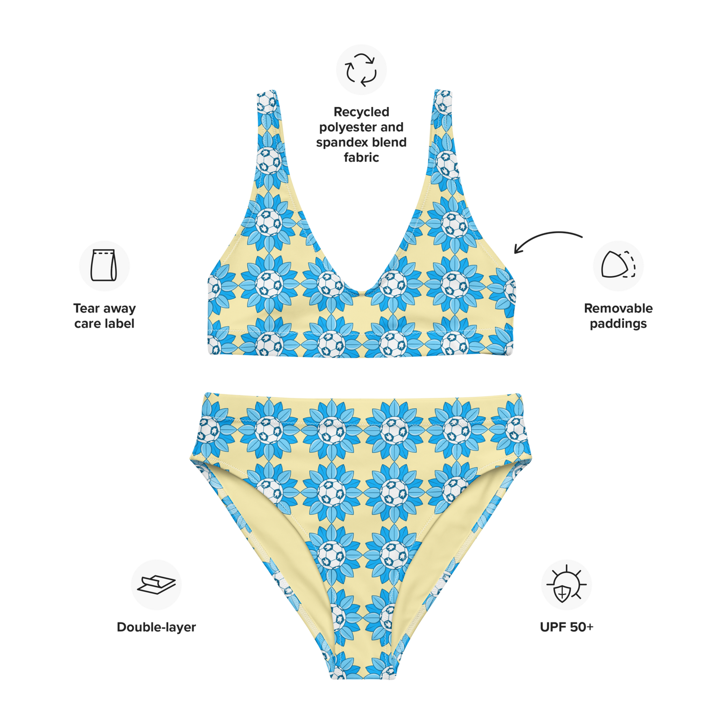 NAFO Sunflower (Light) High-waisted Bikini