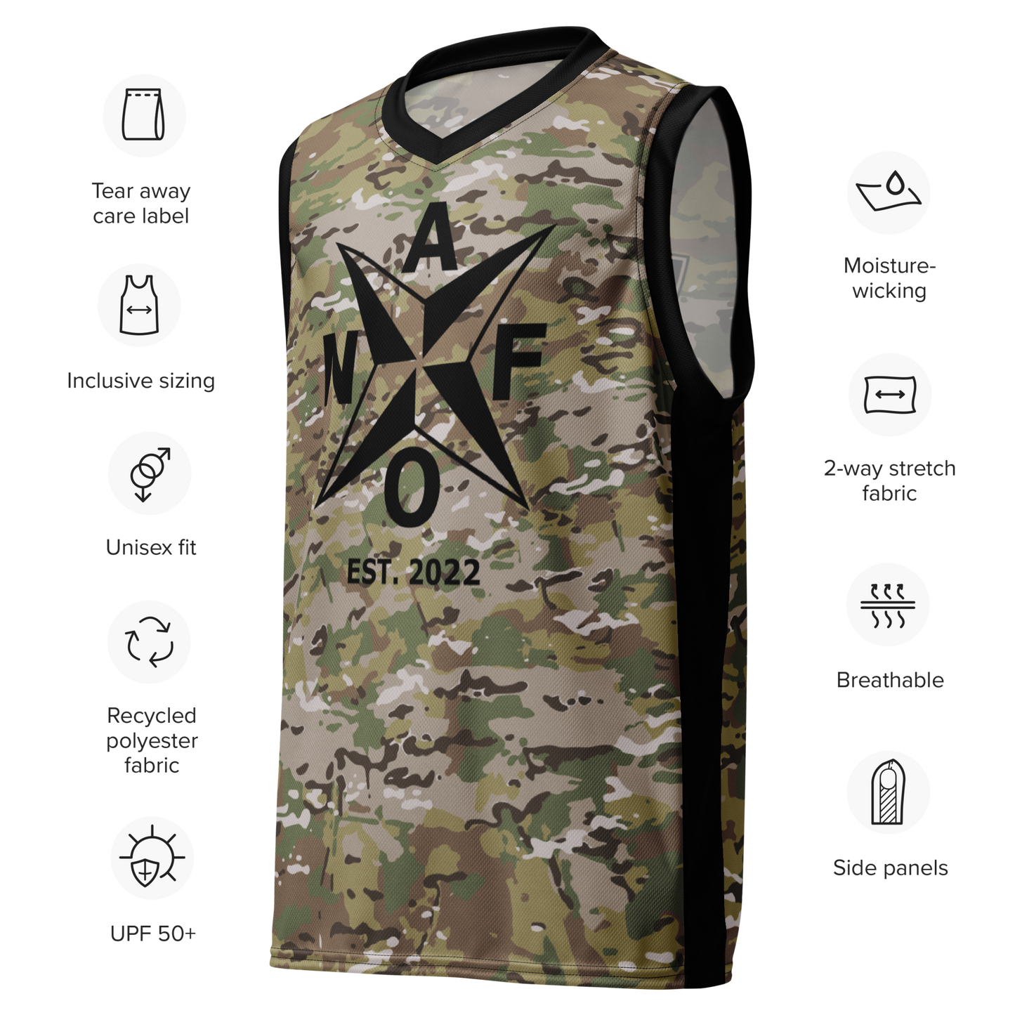 camo basketball jersey