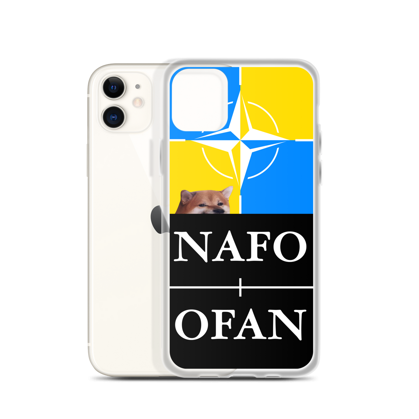 NAFO Blue/Yellow iPhone Case