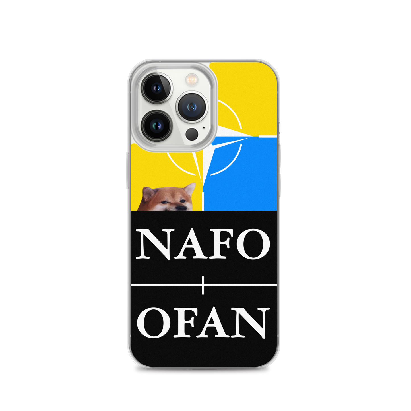NAFO Blue/Yellow iPhone Case