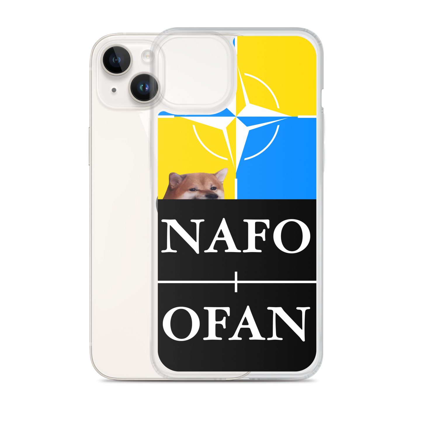 NAFO Blue/Yellow iPhone Case