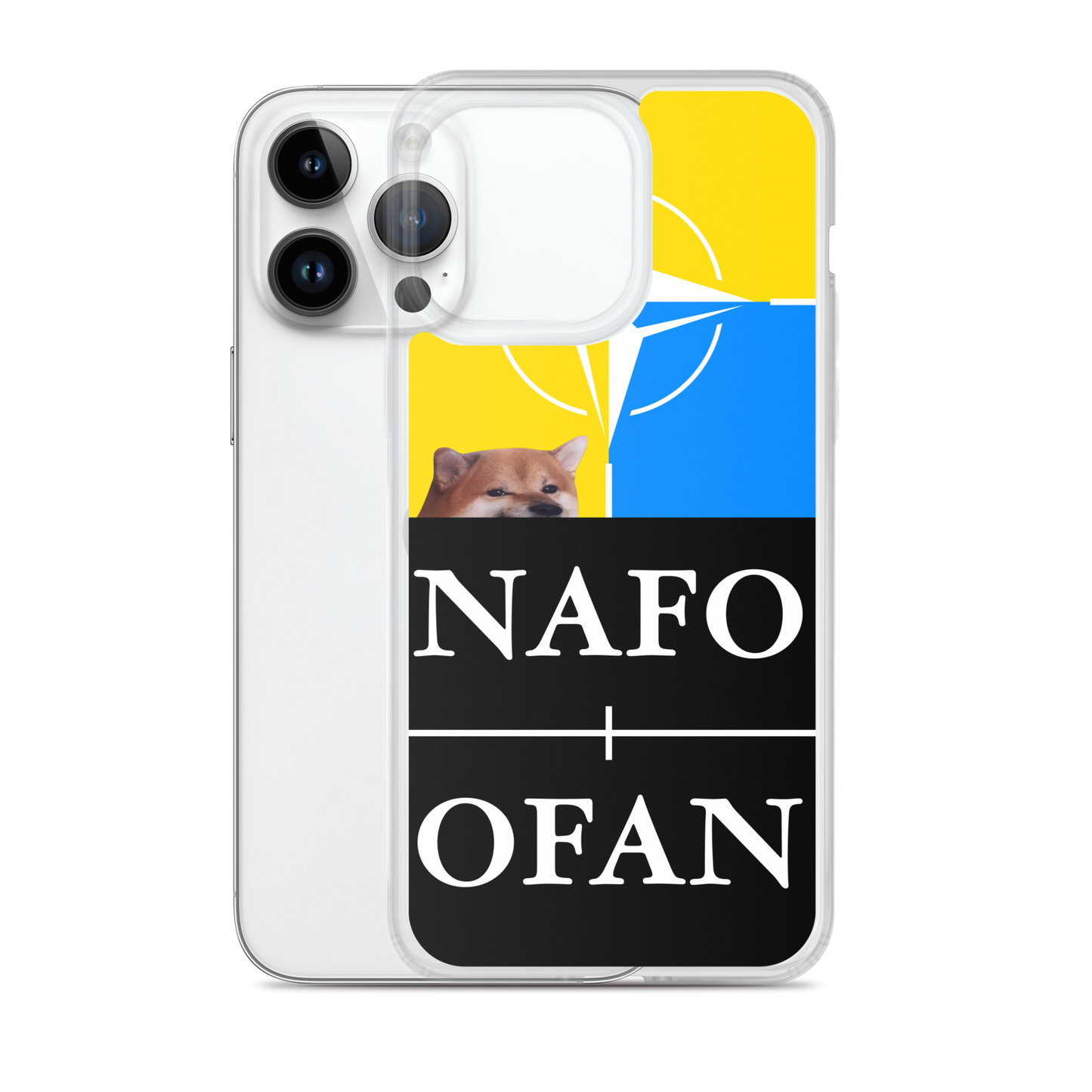 NAFO Blue/Yellow iPhone Case