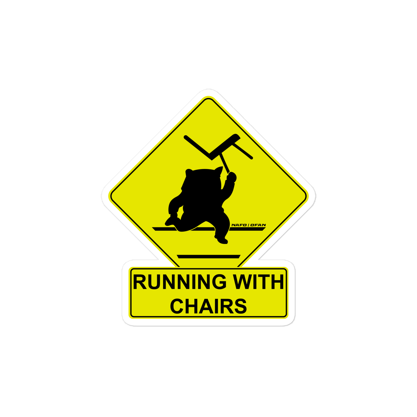 NAFO Running with Chairs Magnet