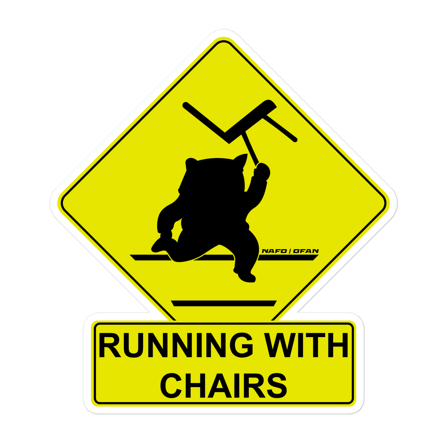 NAFO Running with Chairs Magnet
