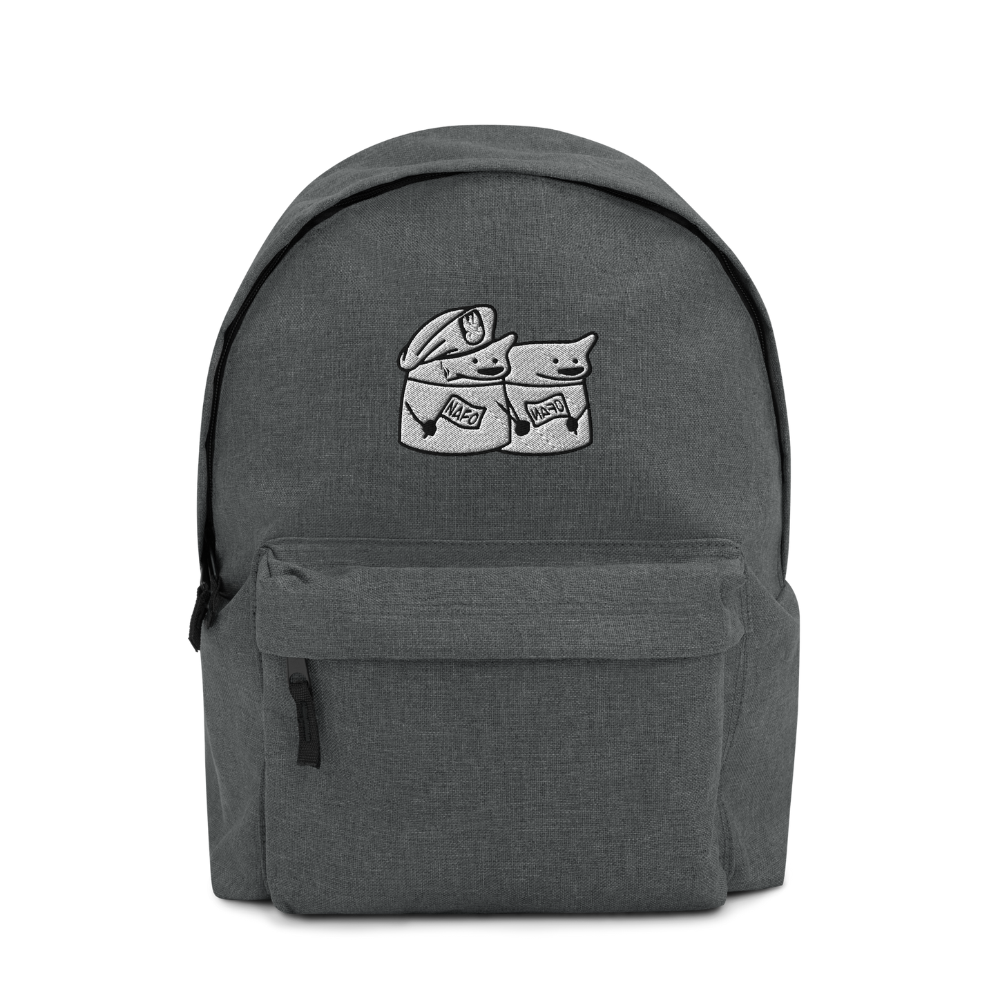 NAFO Embroidered Fella Sock Character Embroidered Backpack