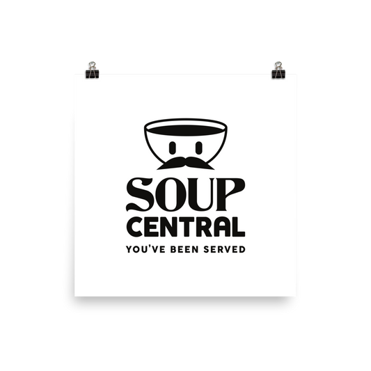 NAFO x Soup Central Poster (Black) Poster
