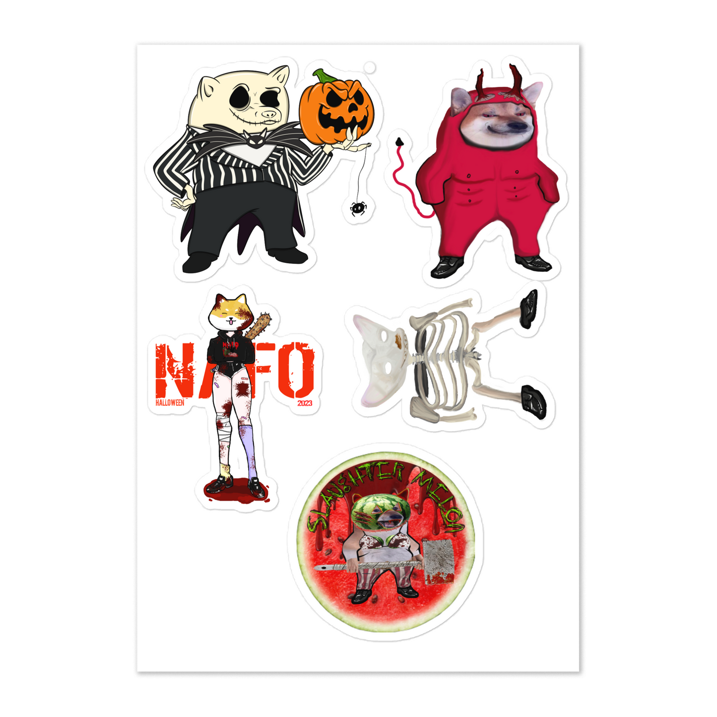 NAFO Halloween Sticker Sheet #1