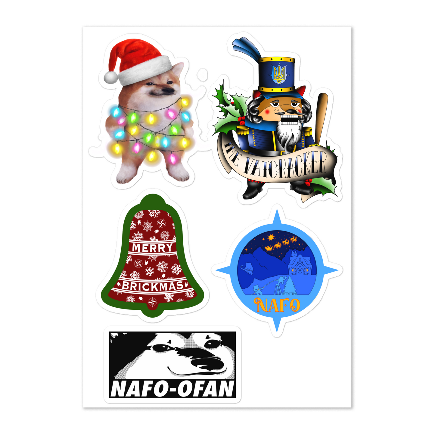 NAFO Holiday Sticker Sheet