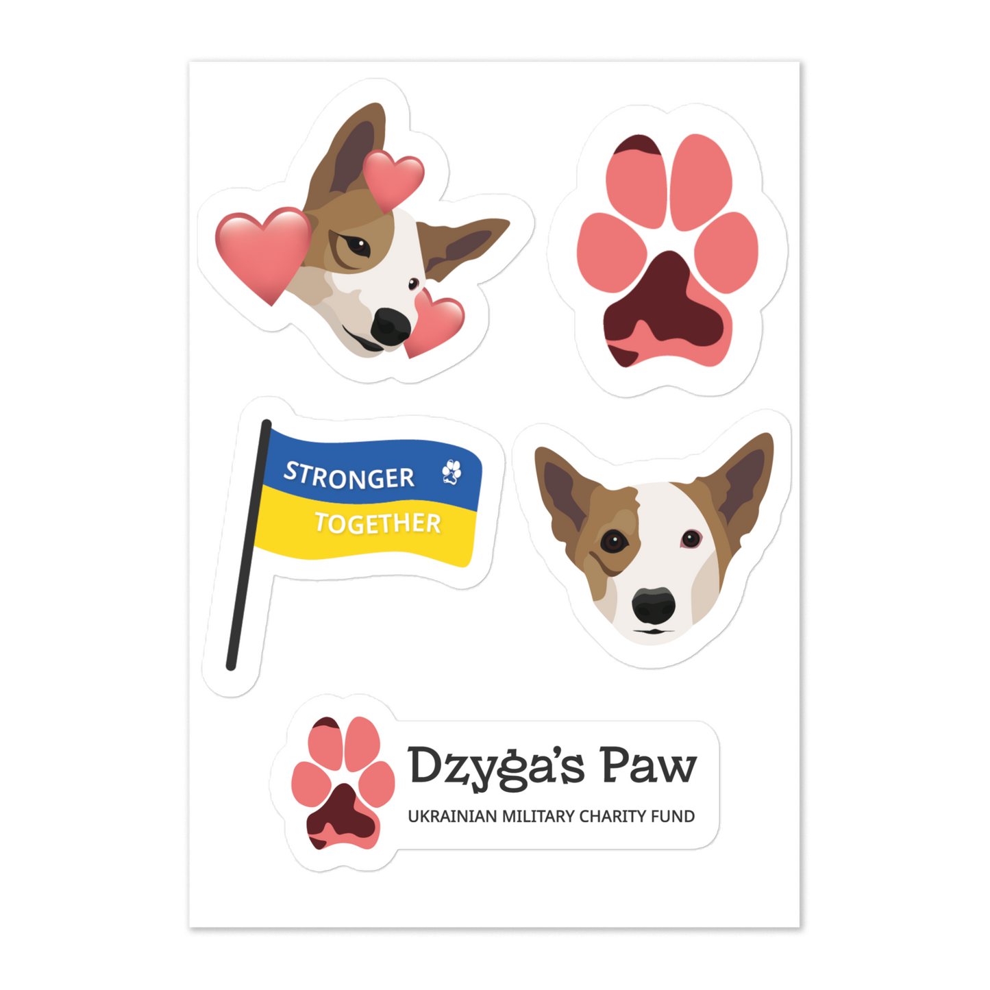 Dzyga's Paw Sticker Sheet #2