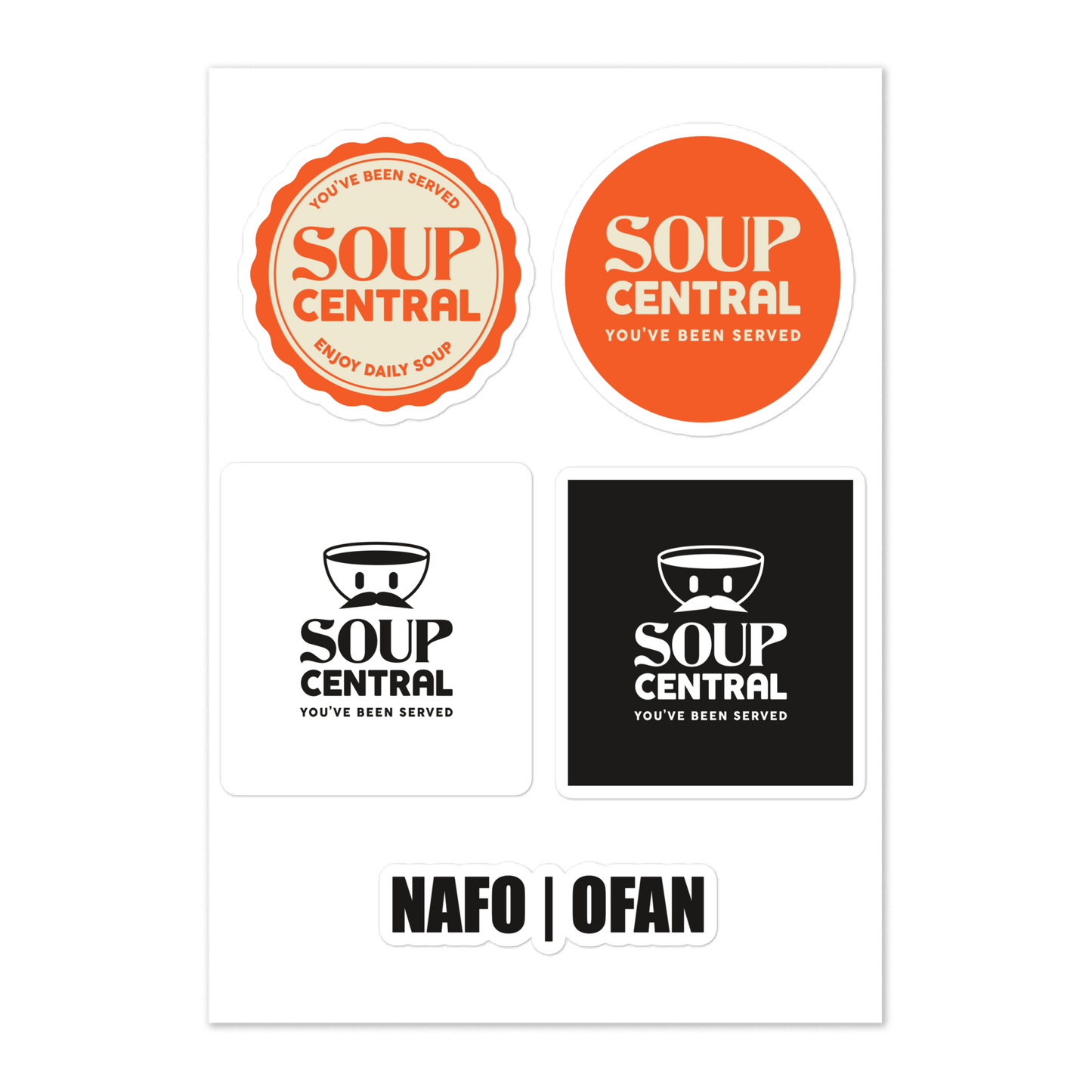 NAFO x Soup Central Sticker Sheet
