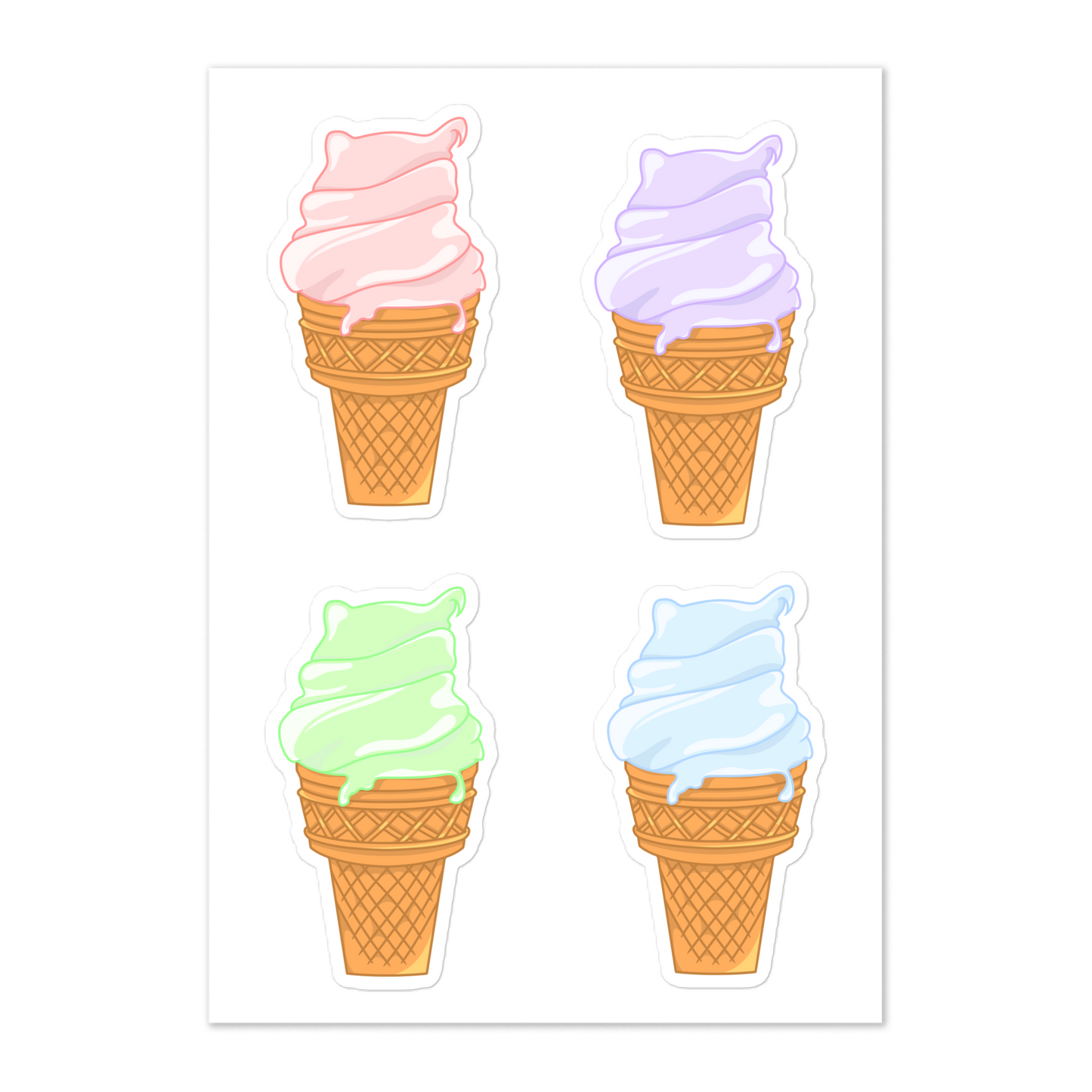 NAFO Ice Cream Cone Sticker Sheet