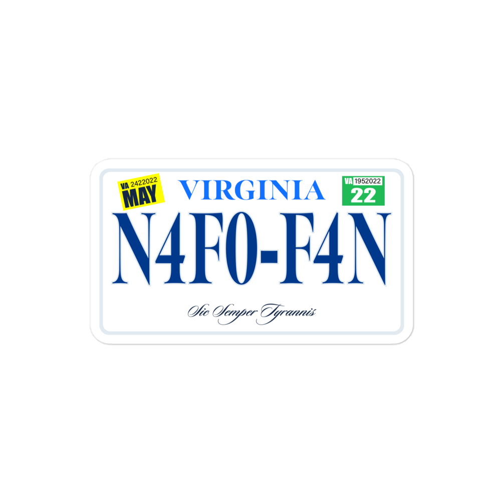 NAFO OFAN License Plate Sticker