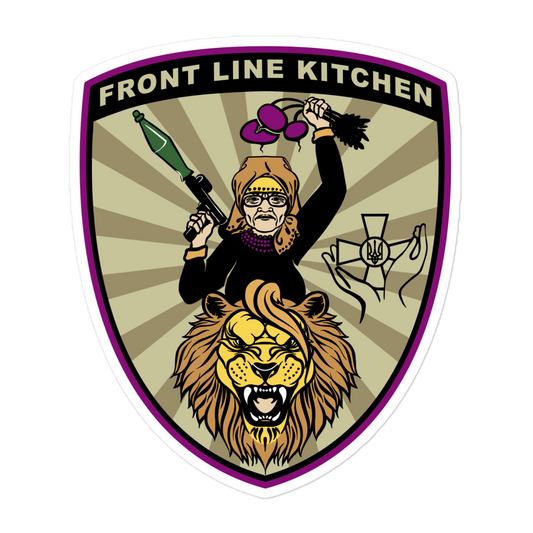 NAFO Front Line Kitchen Babusia Logo Stickers