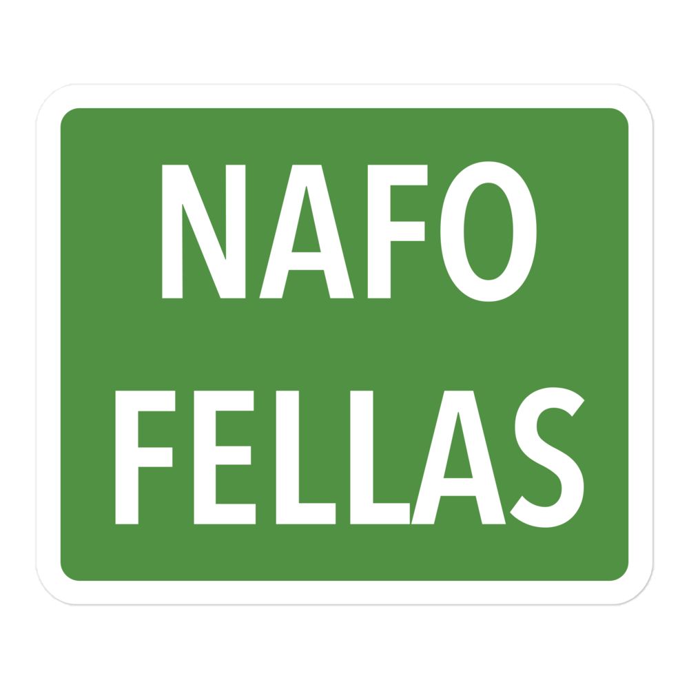 NAFO Fellas Green Sticker