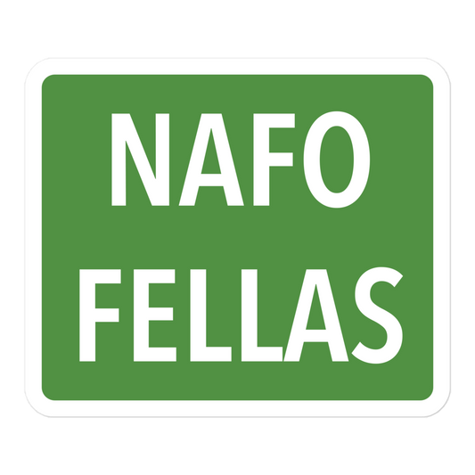 NAFO Fellas Green Sticker