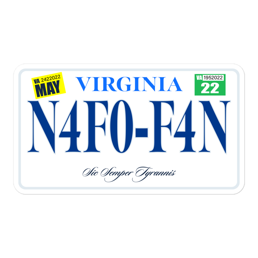 NAFO OFAN License Plate Sticker