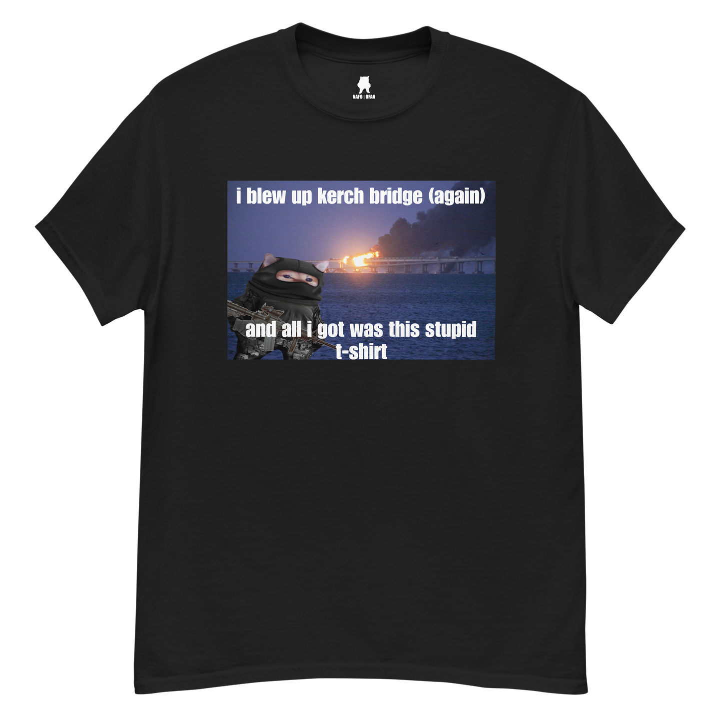 NAFO Kerch Bridge Stupid T-Shirt