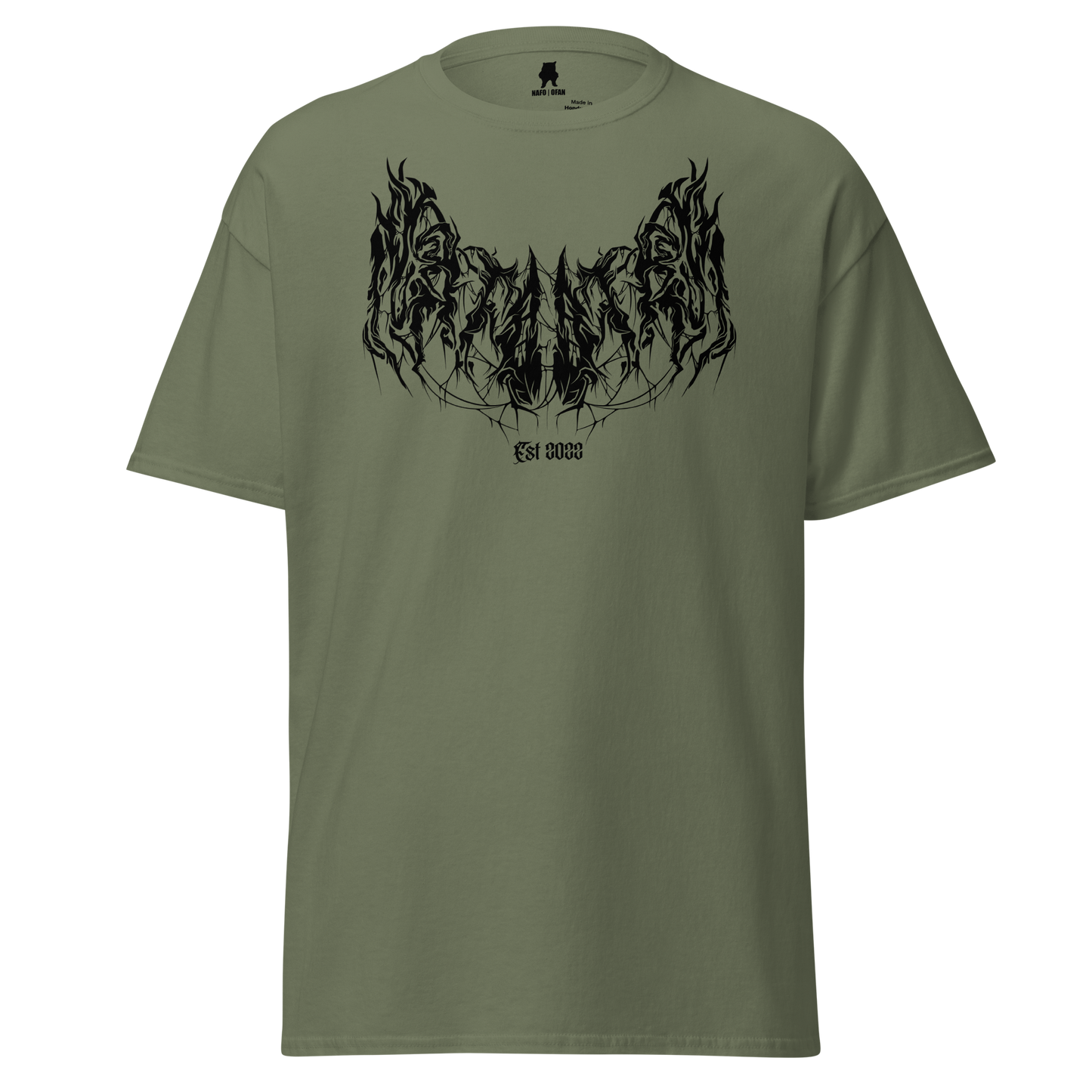 NAFO Hellish Script T-Shirt