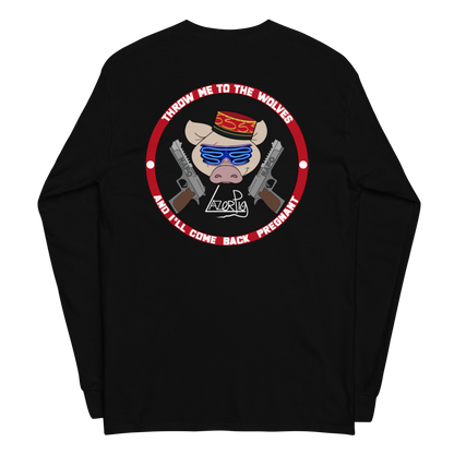 LazerPig x NAFO Throw Me to the Wolves Long Sleeve T-Shirt