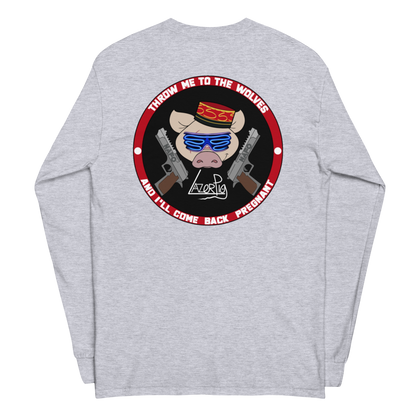 LazerPig x NAFO Throw Me to the Wolves Long Sleeve T-Shirt