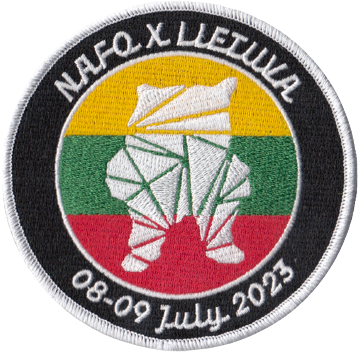 NAFO x Lithuania (NAFO SUMMIT) Limited Edition Patch (ONE PER CUSTOMER LIMIT)