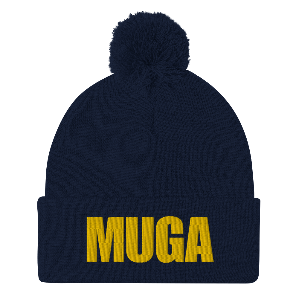 NAFO Make Ukraine Great Again Pom-Pom Beanie