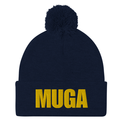 NAFO Make Ukraine Great Again Pom-Pom Beanie