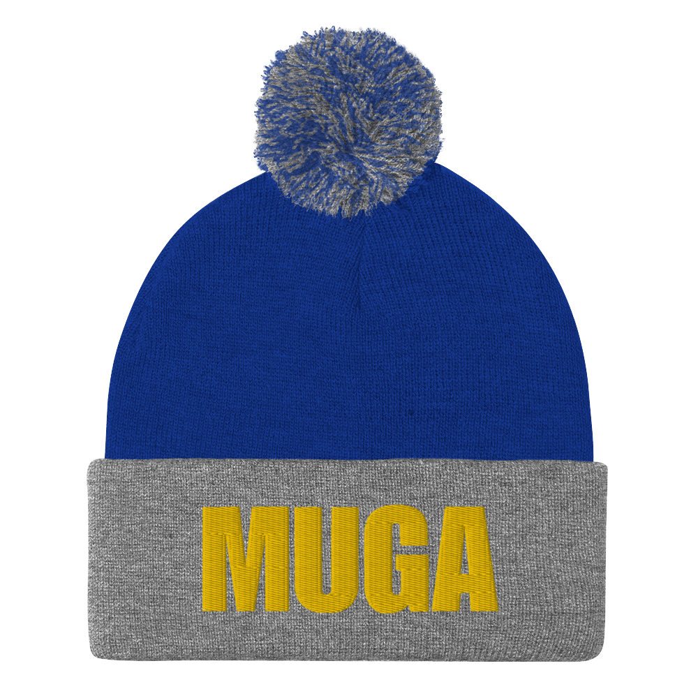 NAFO Make Ukraine Great Again Pom-Pom Beanie