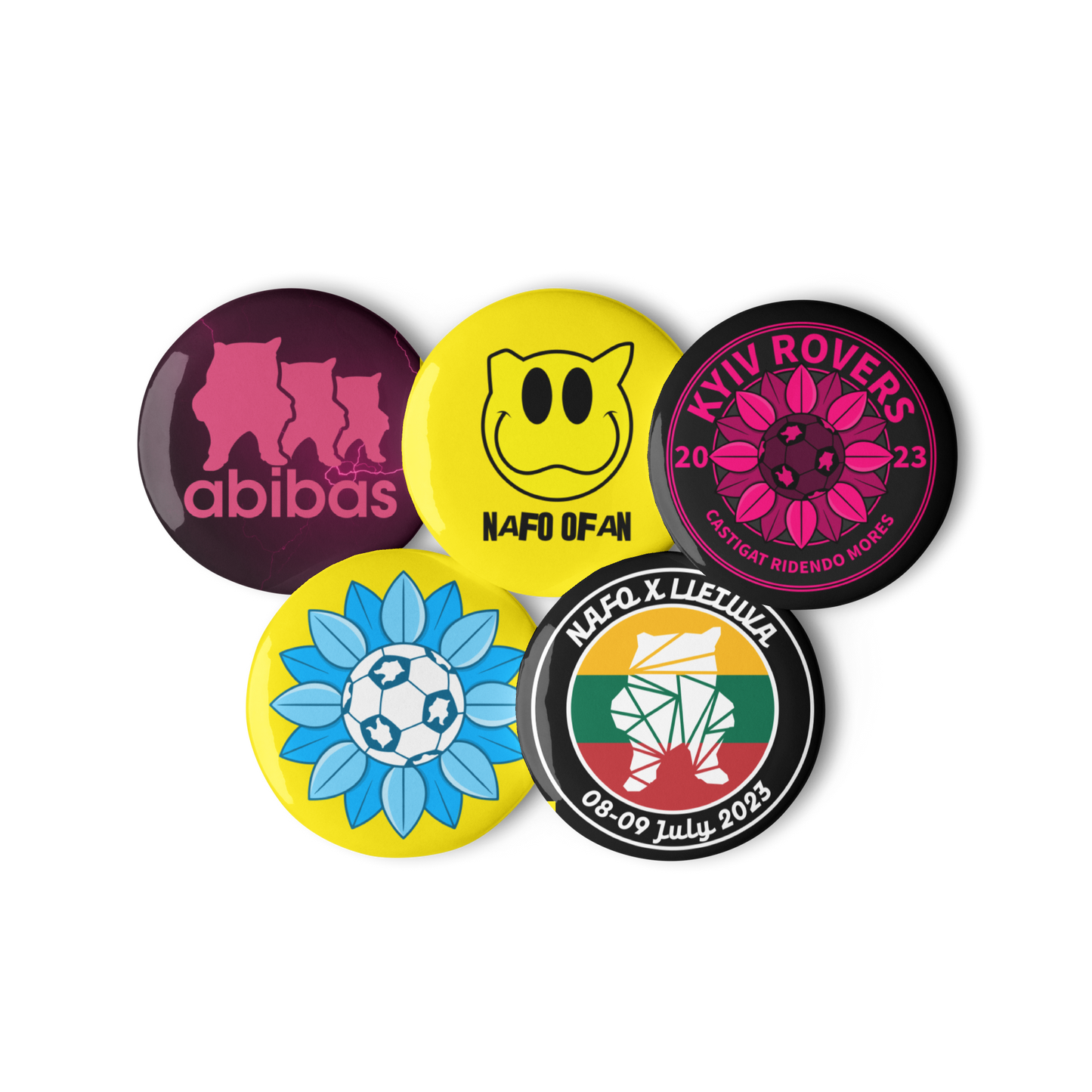 NAFO Summer Button Pin Set