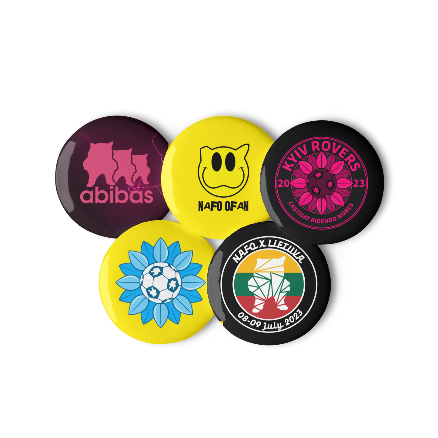 NAFO Summer Button Pin Set