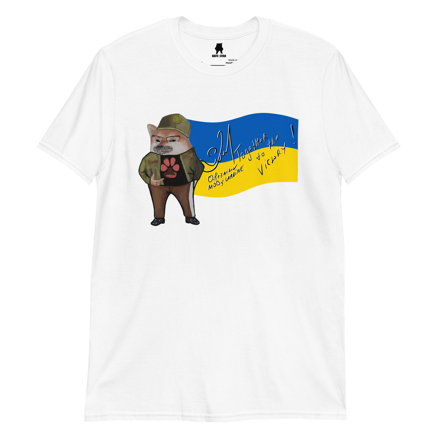 NAFO x Dzyga's Paw UA MOD Flag T-Shirt