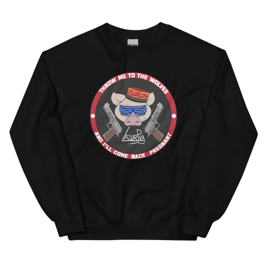 LazerPig x NAFO Throw Me to the Wolves Sweatshirt