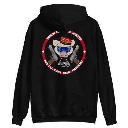 LazerPig x NAFO Throw Me to the Wolves Hoodie